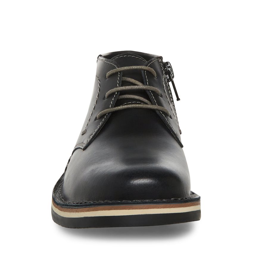 Botas Chukka Steve Madden Bharkeen Cuero Niños Negras | ES ZC832S